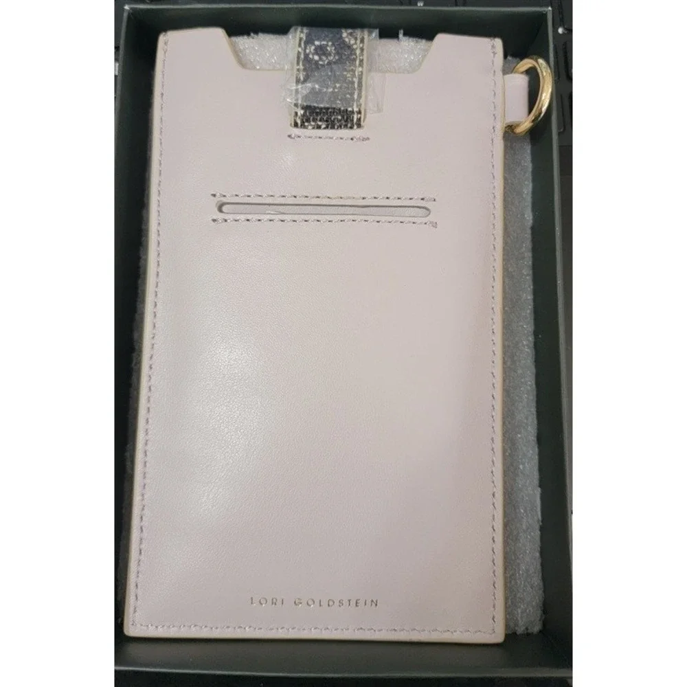 NWT LOGO by Lori Goldstein Embossed Snake Phone Sleeve RFID 115532